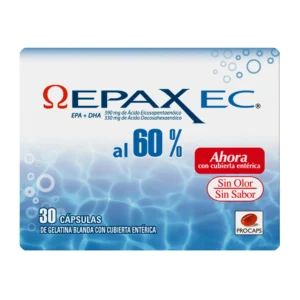 ACIDOS POLINSATURADOS AL 60% +EPA + DHA OMEGA 3 720MG CAPSULAS EPAX EC PROCAPS