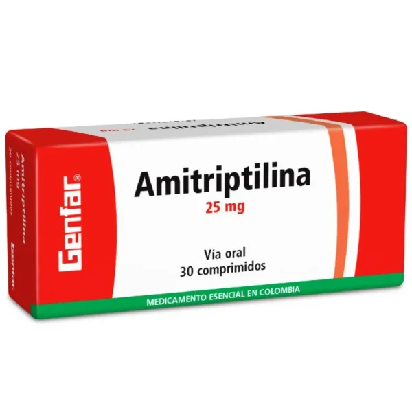 AMITRIPTILINA 25MG TABLETA GENFAR