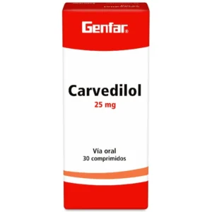 CARVEDILOL 25MG COMPRIMIDO GENFAR