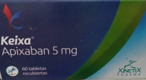 APIXABAN 5MG  BLISTER X 10 TABLETAS KEIXA