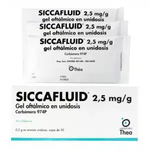 CARBOMERO 974P SICCAFLUID 2.5MG/G GEL OFTALMICO EN UNIDOSIS SICCAFLUID THEA
