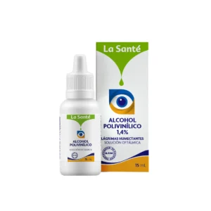 ALCOHOL POLIVINILICO 1,4% LAGRIMAS HUMECTANTES SOLUCION OFTALMICA GOTAS FRASCO*15ML LA SANTE