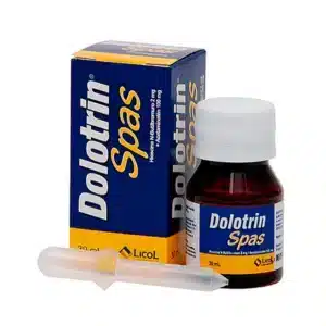 ACETAMINOFEN 100MG + HIOSCINA N-BUTILBROMURO 2MG GOTAS DOLOTRIN SPAS