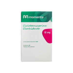 CICLOBENZAPRINA CLORHIDRATO 10MG TABLETA RECUBIERTA MOMENTA