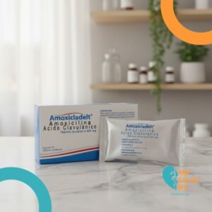 AMOXICLADELT ACIDO CLAVULANICO 125MG, AMOXICILINA 500MG C*14 TABLETAS RECUBIERTAS DELTA