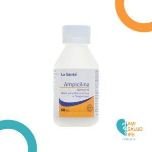 AMPICILINA 250MG/5ML POLVO PARA RECONSTITUIR A SUSPENSION ORAL FRASCO*60ML LA SANTE