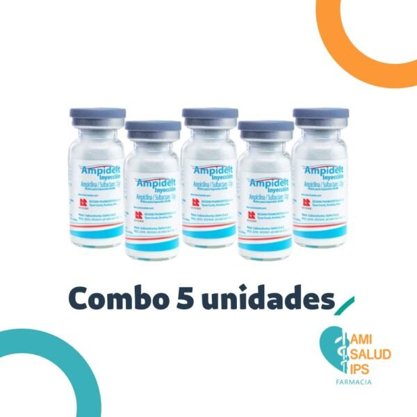 AMPICILINA 1.0MG + SULBACTAM 0.5MG VIAL POLVO PARA RECONSTITUIR A SOLUCION INYECTABLE IM/IV AMPIDELT 1.5G