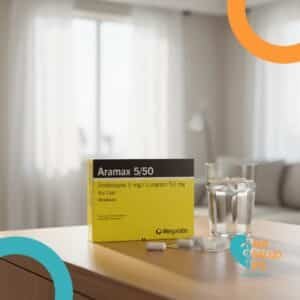 ARAMAX 5/50 AMLODIPINO 5MG, LOSARTAN 50MG  C*30 CAPSULAS MEGALABS