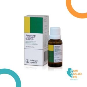 BROMURO DE IPRATROPIO 25MG/100ML SOLUCION PARA INHALAR FRASCO*20ML ATROVENT