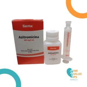 AZITROMICINA 200mg/5ml POLVO PARA SUSPENSION ORAL FRASCO*15ML GENFAR