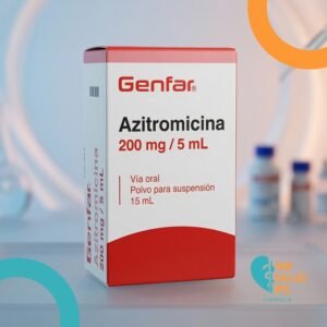 AZITROMICINA 200mg/5ml POLVO PARA SUSPENSION ORAL FRASCO*15ML GENFAR