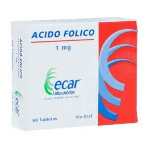ACIDO FOLICO 1MG TABLETA ECAR