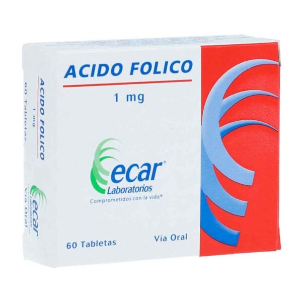 ACIDO FOLICO 1MG TABLETA ECAR