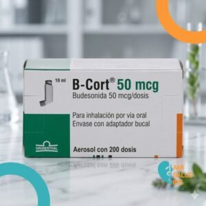 B-CORT BUDESONIDA 50MCG SOLUCION PARA INHALACION BUCAL FRASCO*200DOSIS GRUNENTHAL