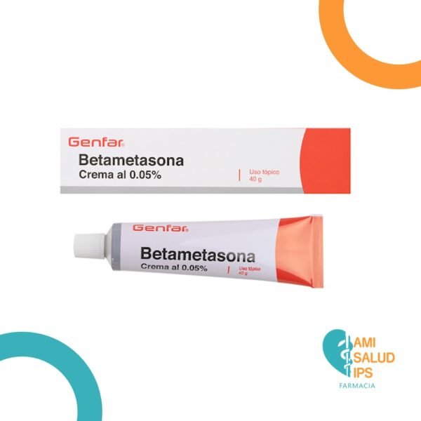 BETAMETASONA 0.05% CREMA TOPICA TUBO*40G GENFAR