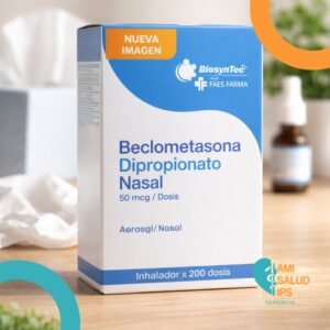 BIOSYNTEC BECLOMETASONA DIPROPIONATO 50MCG/DOSIS AEROSOL NASAL FRASCO*200 DOSIS FAES FARMA