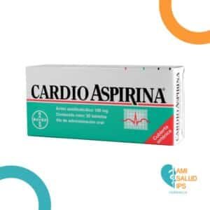 ACIDO ACETILSALICILICO 100MG TABLETA CARDIO ASPIRINA BAYER