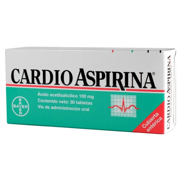 ACIDO ACETILSALICILICO 100MG TABLETA CARDIO ASPIRINA BAYER