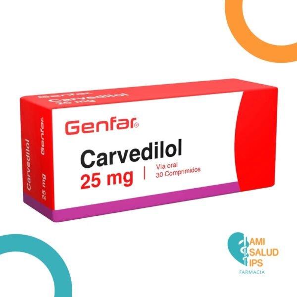 CARVEDILOL 25MG COMPRIMIDO GENFAR