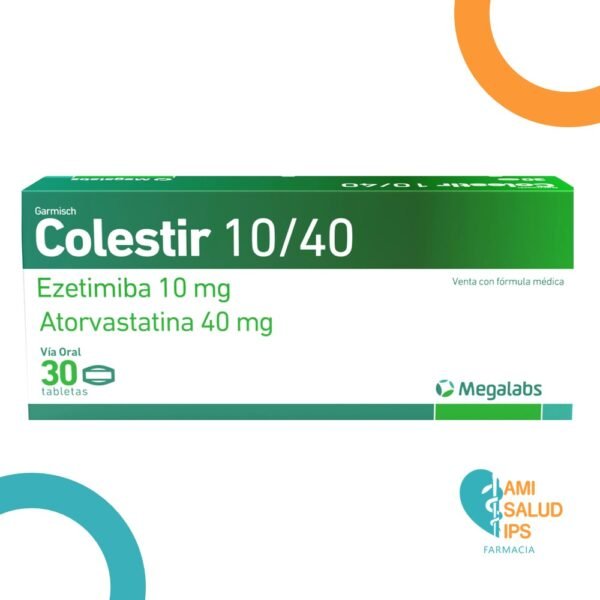 ATORVASTATINA 40MG / EZETIMIBE 10MG TABLETAS COLESTIR