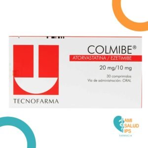 ATORVASTATINA 20MG / EZETIMIBE 10MG COMPRIMIDOS COLMIBE