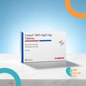 CONCOR AM AMLODIPINO 5MG, BISOPROLOL 5MG C*30 TABLETAS - MERCK