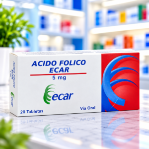 ACIDO FOLICO 5MG BLISTERS*20 TABLETAS ECAR