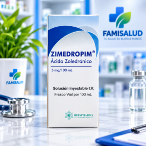 ACIDO ZOLENDRONICO 5MG/100ML SOLUCION INYECTABLE I.V ZIMEDROPIM