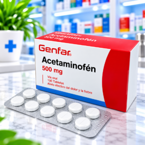 ACETAMINOFEN 500 MG C*100 TABLETAS GENFAR
