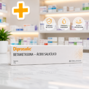 DIPROSALIC UNGÜENTO BETAMETASONA 0.05G, ACIDO SALICILICO 3G UNGÜENTO TOPICO TUBO*30G ORGANON