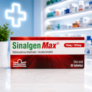 SINALGEN MAX HIDROCODONA BITARTRATO 10MG, ACETAMINOFEN 325MG, C*30 TABLETAS GRUNENTHAL