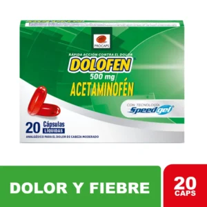ACETAMINOFEN 500 MG CAPSULA LIQUIDA DOLOFEN