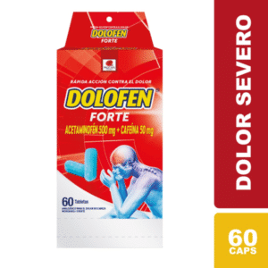 ACETAMINOFEN + CAFEINA 500MG+65MG TABLETAS DOLOFEN FORTE