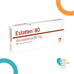 ATORVASTATINA 80MG TABLETA RECUBIERTA ESTATLEN
