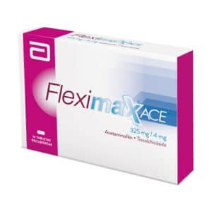 ACETAMINOFEN + TIOCOLCHICOSIDO 325MG/4MG TABLETA RECUBIERTA FLEXIMAX ACE