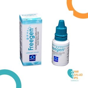 CARBOXIMETILCELULOSA SODICA 0.5% LUBRICANTE OCULAR, SOLUCION OFTALMICA FRASCO*15ML FREEGEN