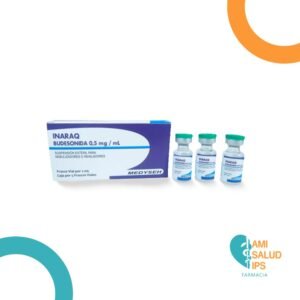 BUDESONIDA 0.5MG/ML SUSPENSION PARA NEBULIZADORES O INHALADORES VIAL*2ML INARAQ