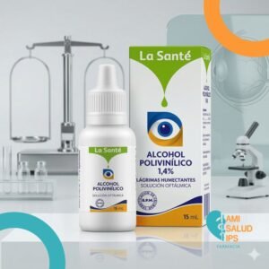 LAGRIMAS ARTIFICIALES ALCOHOL POLIVINILICO 1.4% SOLUCION OFTALMICA FRASCO*15ML LA SANTE
