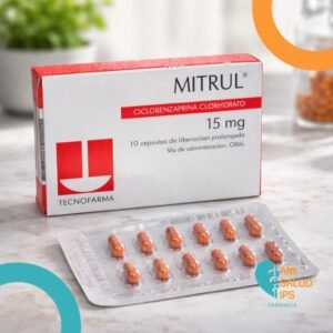 MITRUL CICLOBENZAPRINA 15MG C*10 CAPSULAS DE LIBERACION PROLONGADA - TECNOFARMA