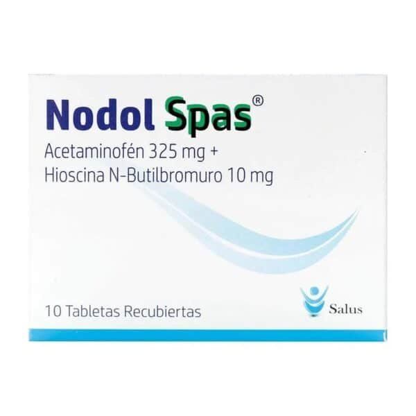 ACETAMINOFEN 325MG + HIOSCINA N-BUTILBROMURO 10MG TABLETA NODOL SPAS