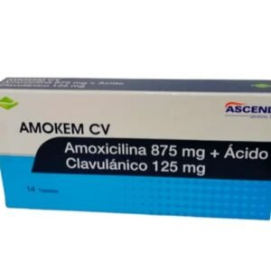 AMOXICILINA + ACIDO CLAVULINICO 875MG+125MG TABLETAS AMOKEM CV