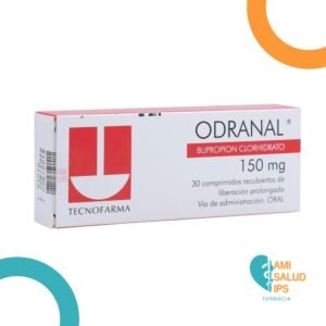 BUPROPION CLORHIDRATO 150MG COMPRIMIDO DE LIBERACION PROLONGADA ODRANAL