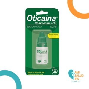BENZOCAINA 2% SOLUCION OTICA GOTAS FRASCO*10ML OTICAINA