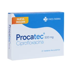 CIPROFLOXACINA 500MG TABLETA RECUBIERTA PROCATEC