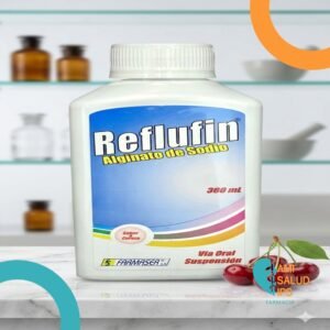 REFLUFIN CEREZA ALGINATO DE SODIO 2.5G/100ML SUSPENSION ORAL FCO*360ML FARMASER