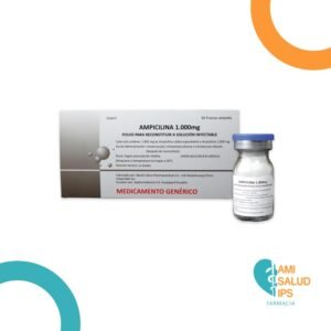 AMPICILINA 1000MG VIAL POLVO PARA RECONSTITUIR A SOLUCION INYECTABLE VIAL SICFARMA