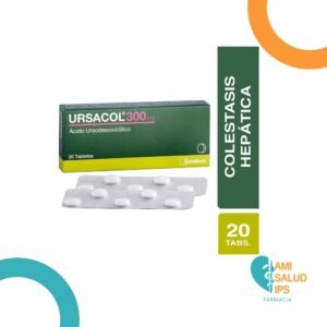 ACIDO URSODESOXICOLICO 300MG TABLETA URSACOL