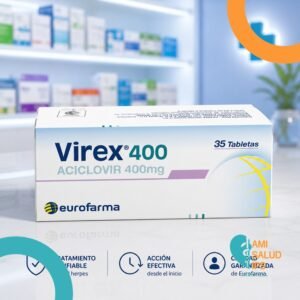 VIREX ACICLOVIR 400MG C*35 TABLETAS EUROFARMA