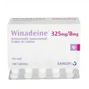 ACETAMINOFEN + CODEINA 325MG+8MG TABLETAS WINADEINE
