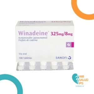 Winadeine Acetaminofen 325mg, Codeina 8mg C*100 Tab Sanofi